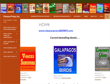 Tablet Screenshot of cleananpressbooks.com
